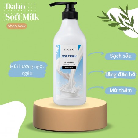 Sữa tắm trắng da DABO Whitening Soft Milk 750ml