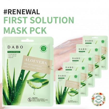 Bộ 10 miếng mặt nạ Dabo tinh chất Lô Hội 23g