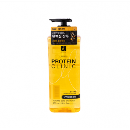 Dầu Gội Hỗ Trợ Dày Tóc Elastine Amino Protein Clinic Volume Care Shampoo 855ml