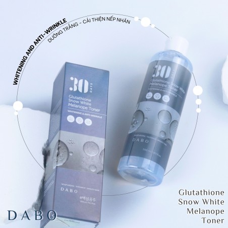 Nước hoa hồng Glutathione dưỡng trắng da, chống nhăn nâng cơ ngừa thâm nám - DABO Glutathione Snow White Melanope Toner 300ml