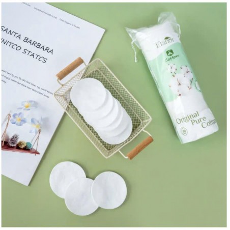 Elanor Original Pure Cotton Natural Cotton Pads 120 pieces