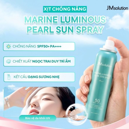 JMSolution Marine Luminous pearl sun spray SPF50 PA++++ 180ml